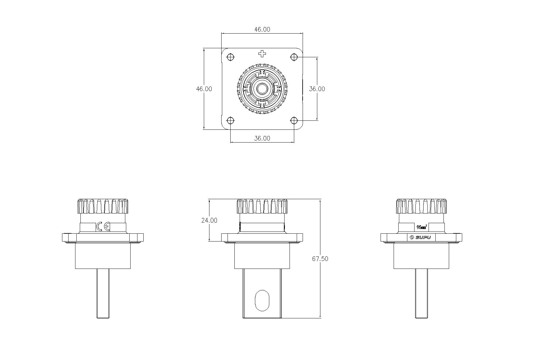 储能连接器ESF-RS300A95YL-速普IP67新能源储能连接器